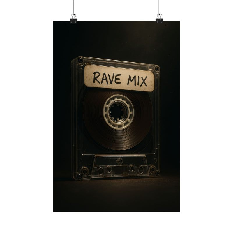 Mixtape Cassette Art Print Poster, Cinematic Studio Key Art