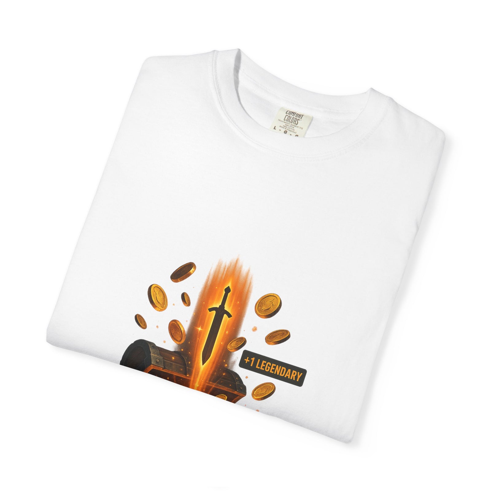 Legendary Loot Graphic Tee, Glowing Treasure Chest Drop