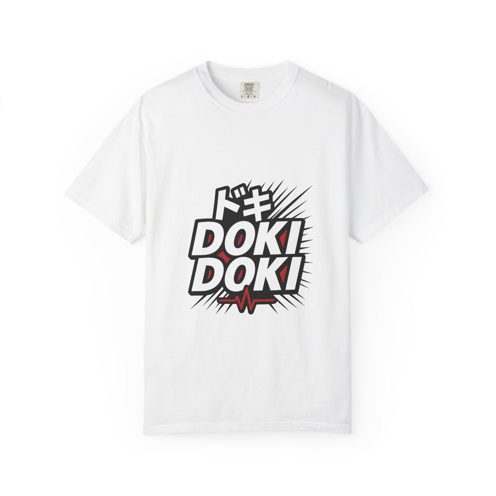 Doki Doki SFX Graphic Tee, Manga Onomatopoeia Streetwear