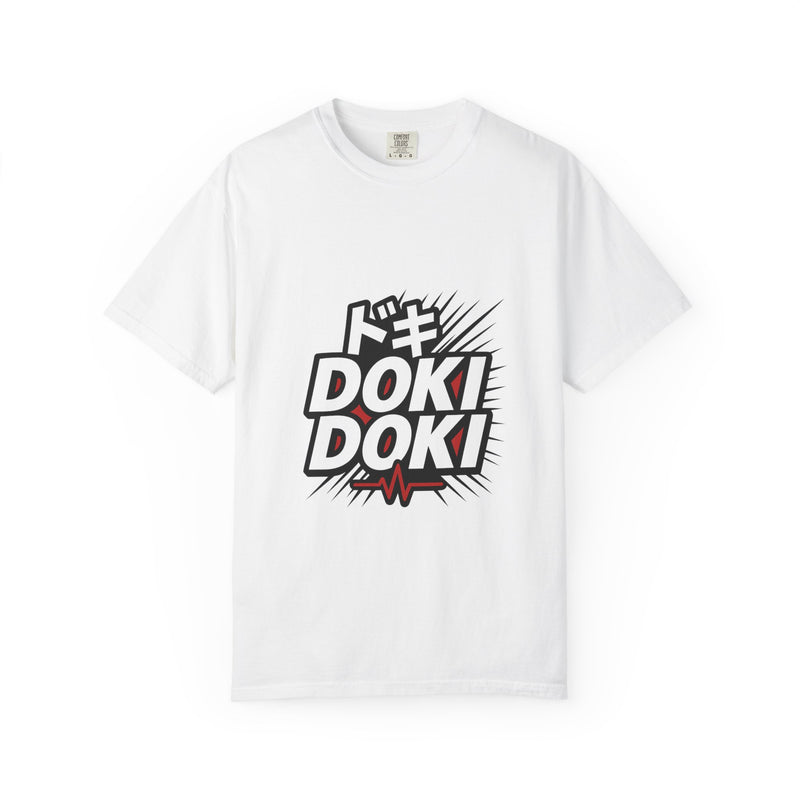 Doki Doki SFX Graphic Tee, Manga Onomatopoeia Streetwear