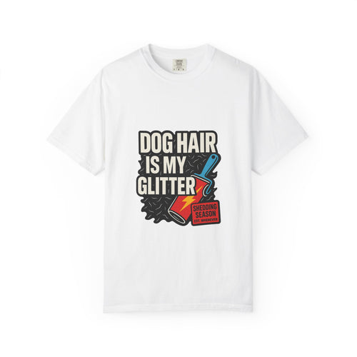 Dog Hair Is My Glitter Graphic Tee, Shedding Season Streetwear