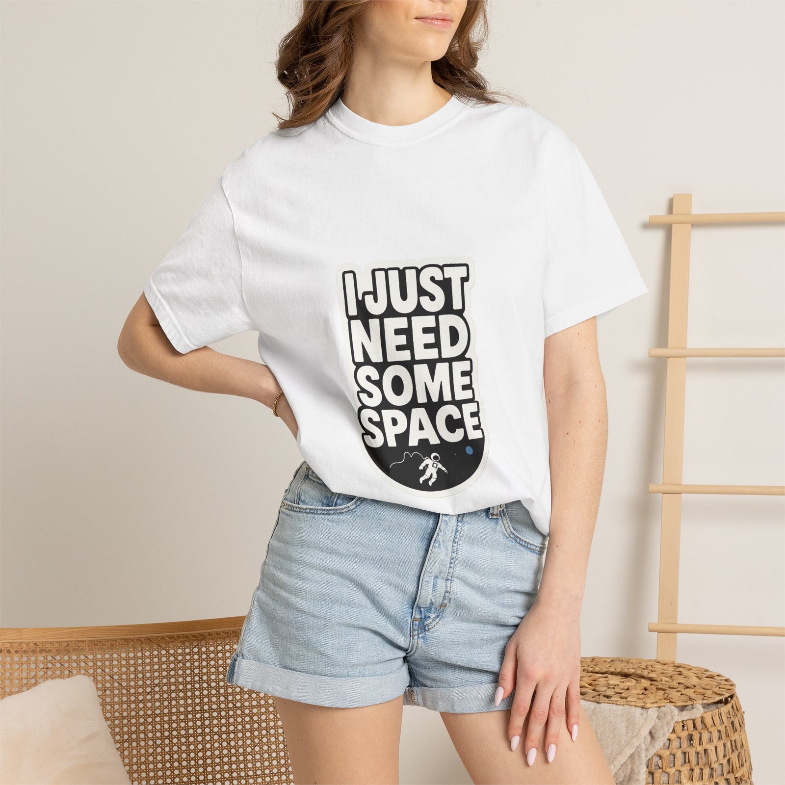 I Just Need Some Space Graphic Tee, Lonely Astronaut