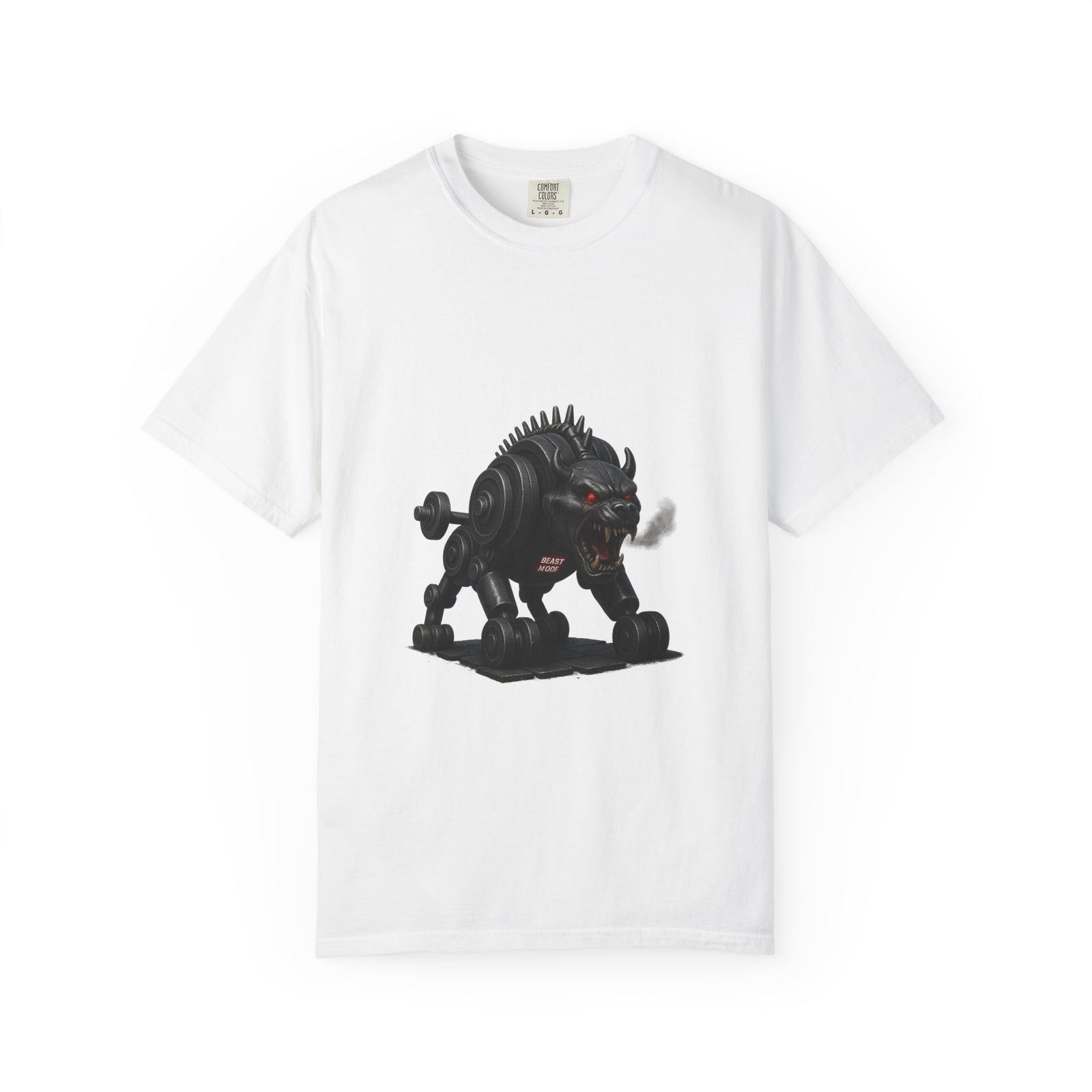 Dumbbell Beast Graphic Tee, Beast Mode 3D Creature