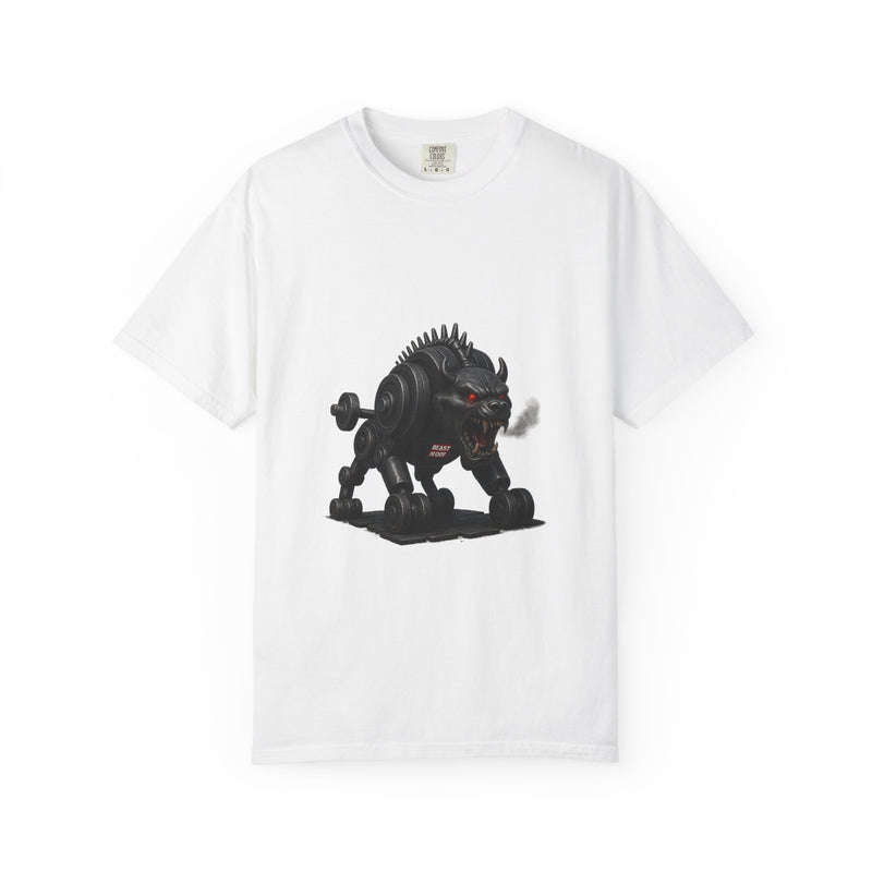 Dumbbell Beast Graphic Tee, Beast Mode 3D Creature