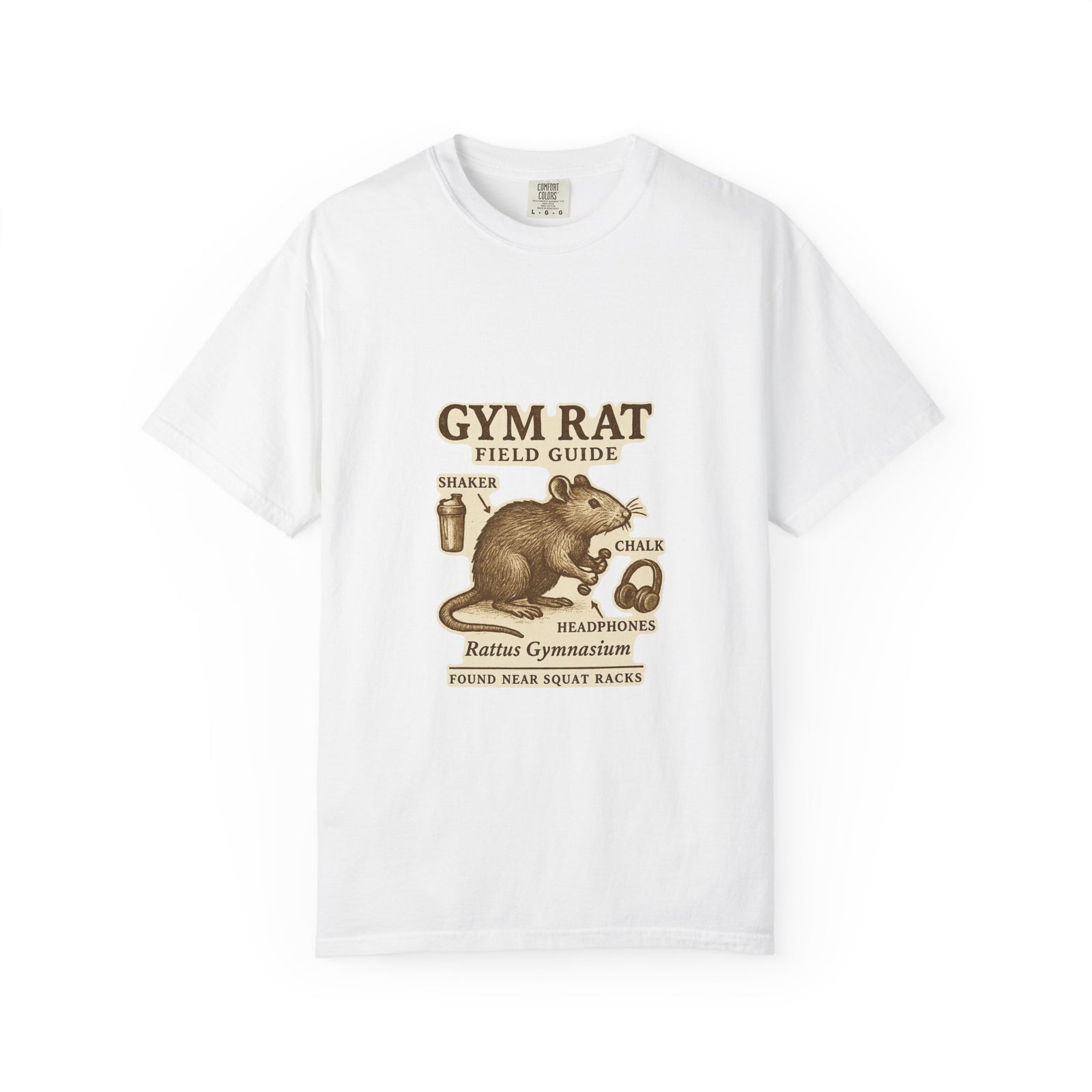Gym Rat Field Guide Graphic Tee, Rattus Gymnasium
