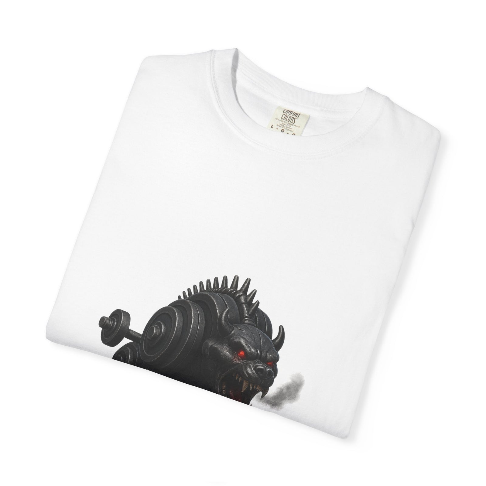 Dumbbell Beast Graphic Tee, Beast Mode 3D Creature
