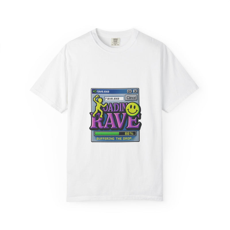 Rave.exe Loading Bar Graphic Tee, Buffering The Drop