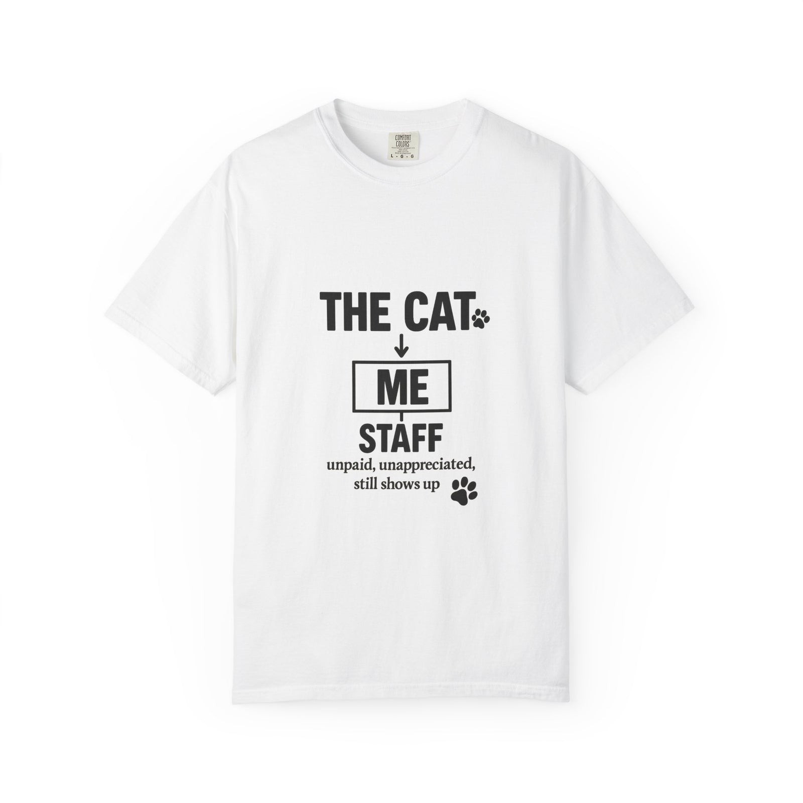 Cat CEO Org Chart Graphic Tee, Corporate Cat Household