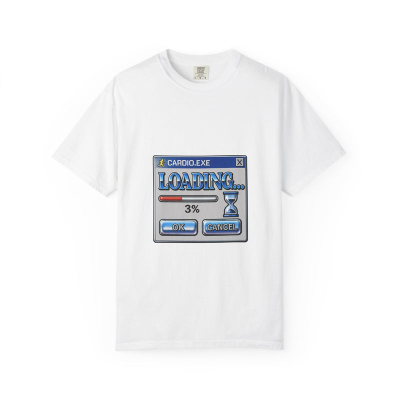 Cardio Loading Bar Graphic Tee, Y2K Progress Bar