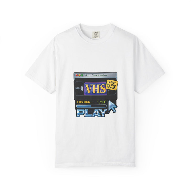 VHS Tape Graphic Tee, Please Be Kind Rewind Y2K