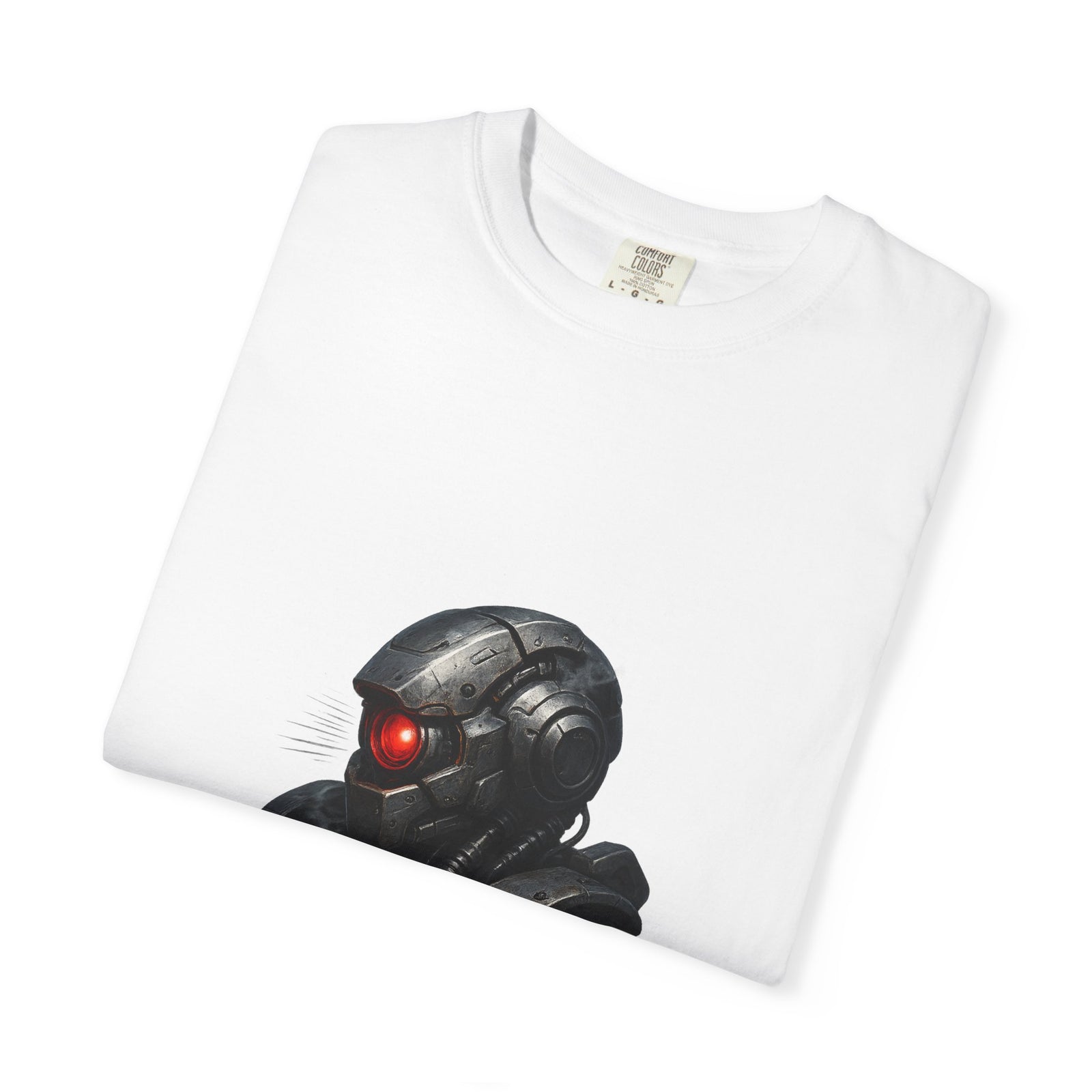Mecha Armor Detail Graphic Tee, Hyper-Real Robot Hardware