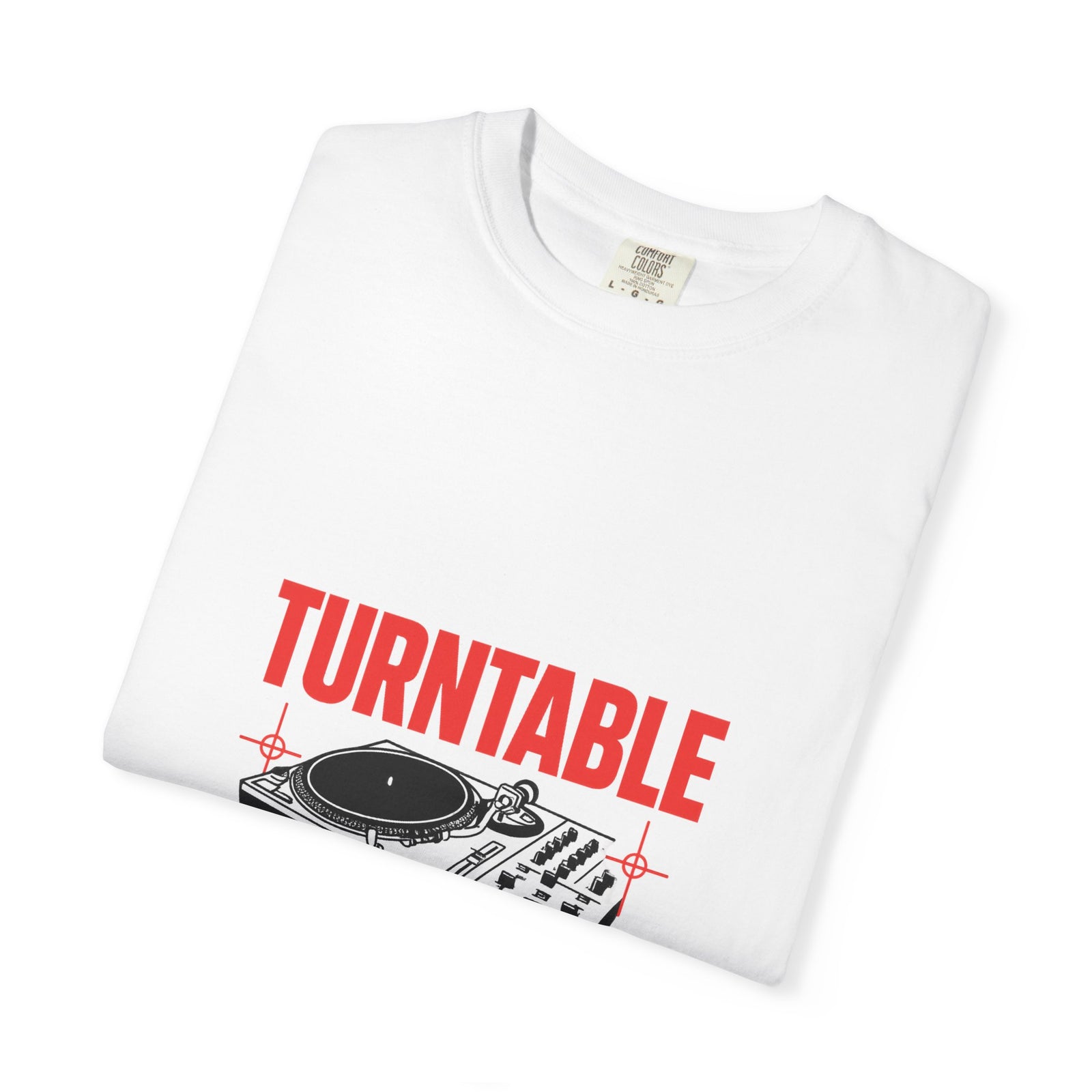 Turntable Spec Sheet Graphic Tee, 33 1/3 RPM Blueprint