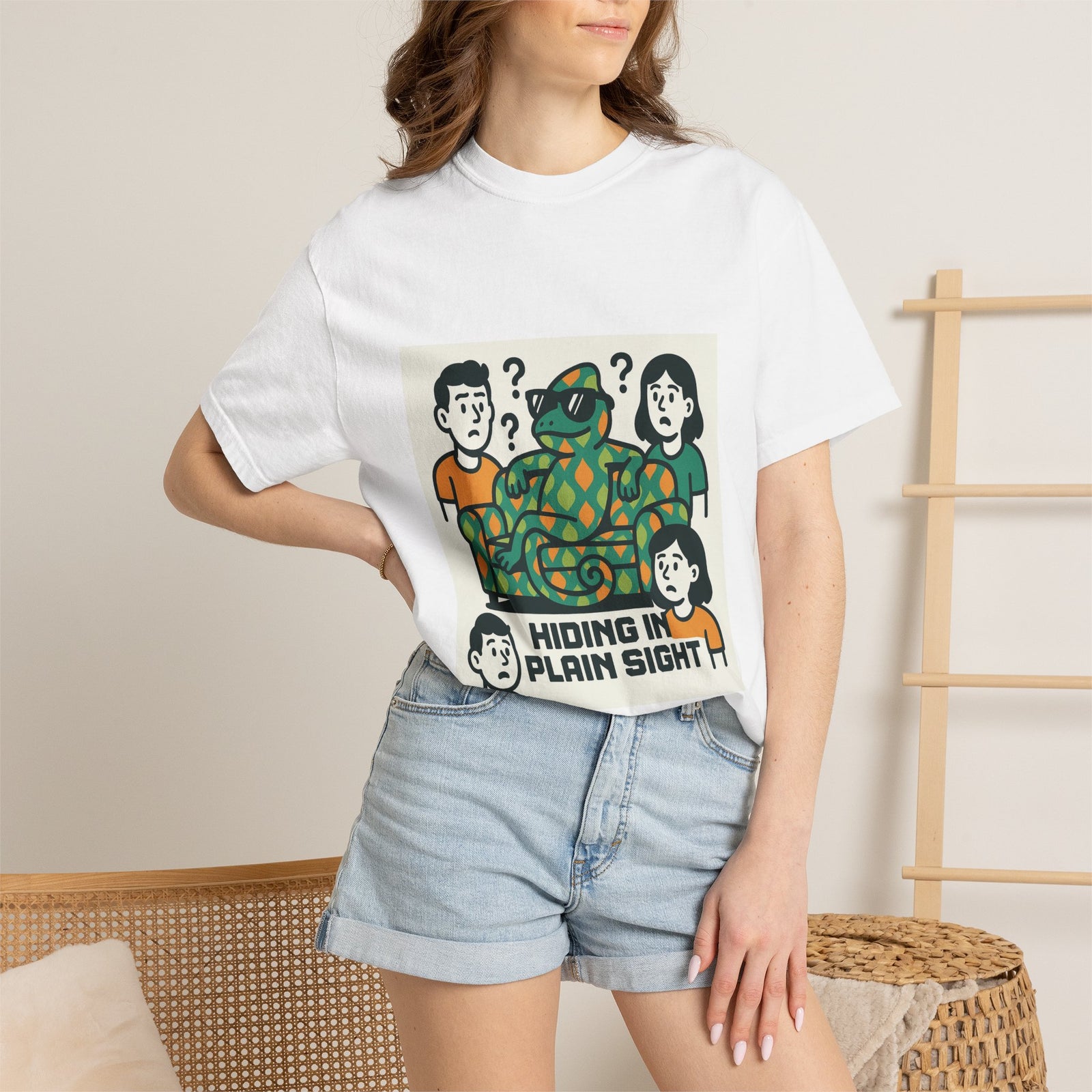 Hiding In Plain Sight Chameleon Tee