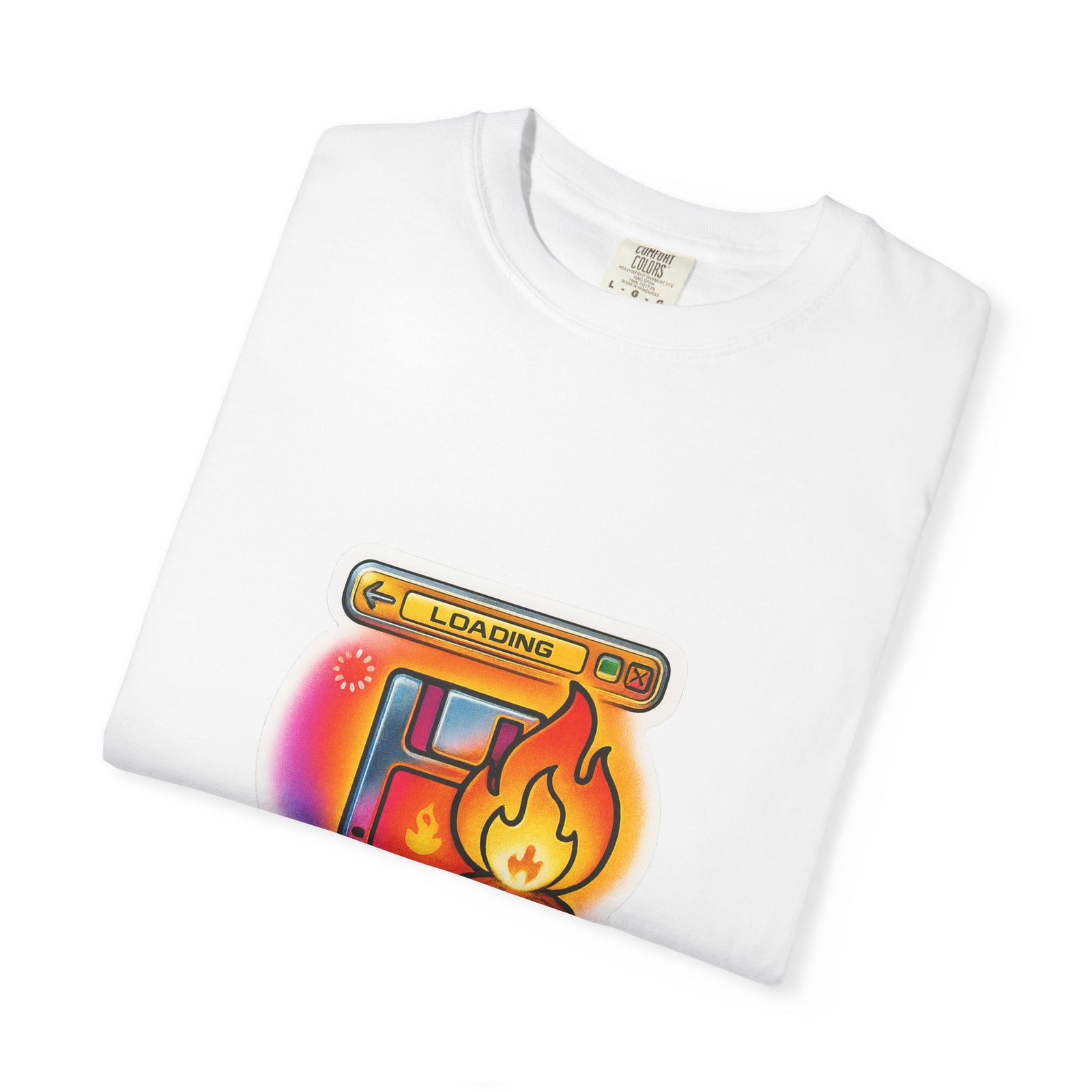 Save Point Graphic Tee, Game Saved Checkpoint Glow