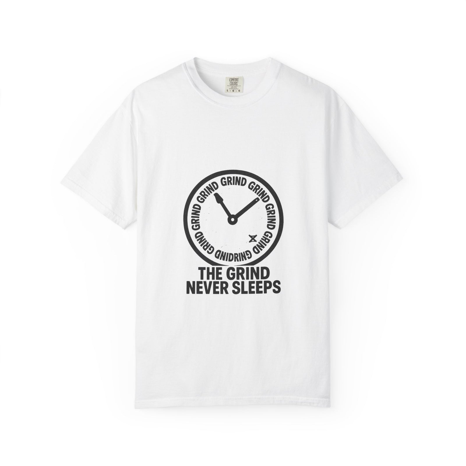 Grind Never Sleeps Clock Graphic Tee, 5AM Alarm