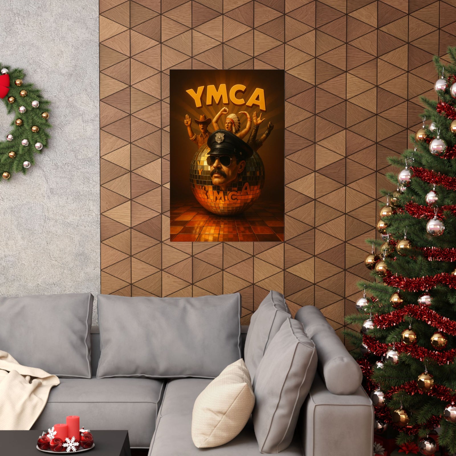 Village People Hyper-Real 3D Poster - Wall Art Print